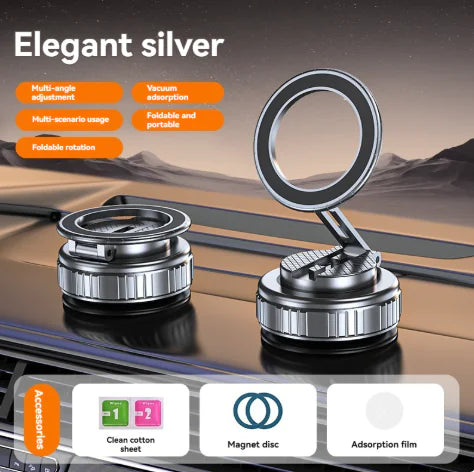 🌀 Magnetic Vacuum Phone Holder -360° Strong Grip