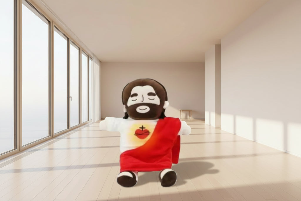 ✨ Breathing Jesus Plush – Peaceful Sleep Companion