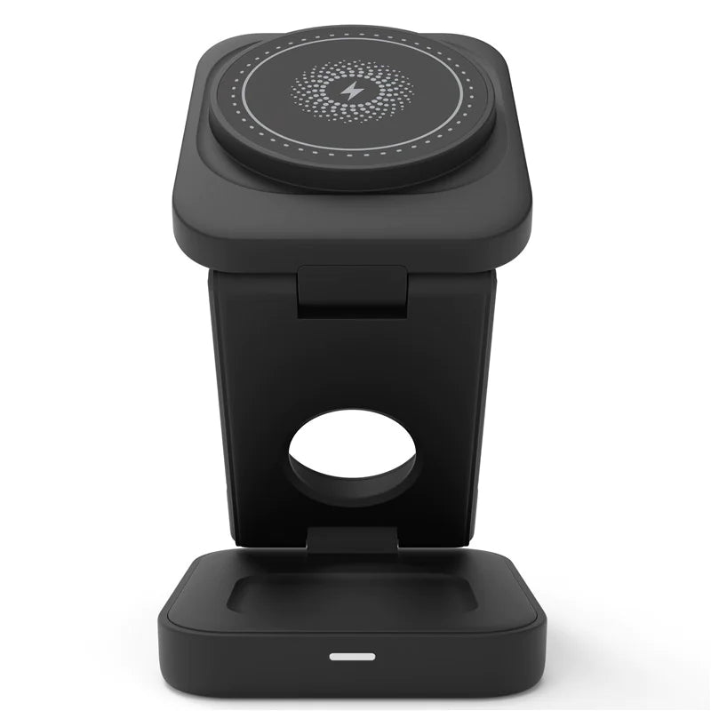✨ Cargador 3 en 1 Plegable – Wireless Fast Charging