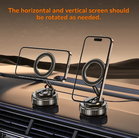 🌀 Magnetic Vacuum Phone Holder -360° Strong Grip