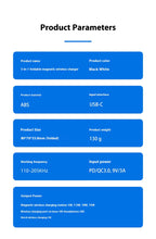 ✨ Cargador 3 en 1 Plegable – Wireless Fast Charging