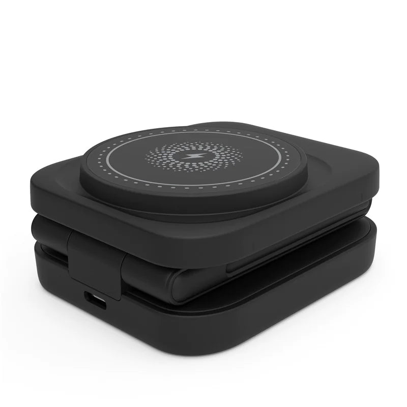 ✨ Cargador 3 en 1 Plegable – Wireless Fast Charging