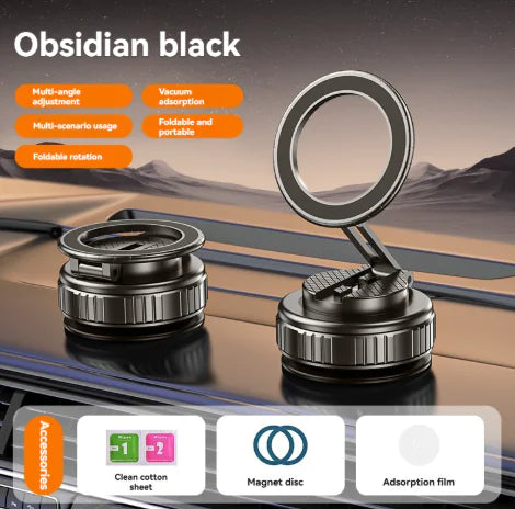 🌀 Magnetic Vacuum Phone Holder -360° Strong Grip
